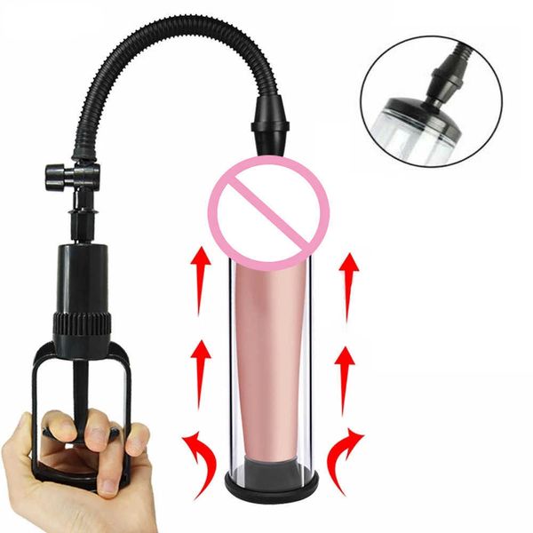 Manual masculino ManyJoy Joyo Penis Bomba Vacuación de agrandamiento para el pene Masturbator Masturbator Entrenador Sex Toy mejor calidad