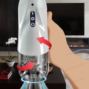 Masturbateur masculin tasse Rotation automatique chatte pipe adulte Machine Silicone vagin Masturbation pour hommes