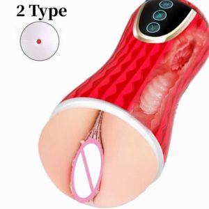 Kunstkut Cup Realistische Vagina Pijpen Massager Handmatig Vliegtuig Tool voor Mannen Volwassen Product