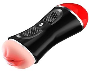 Kunstkut Cup Vibrator Echte Vagina Voor Mannen Deep Throat Kut Mond Dubbele Volwassen Uithoudingsvermogen Oefening Seksspeeltjes Man6597451