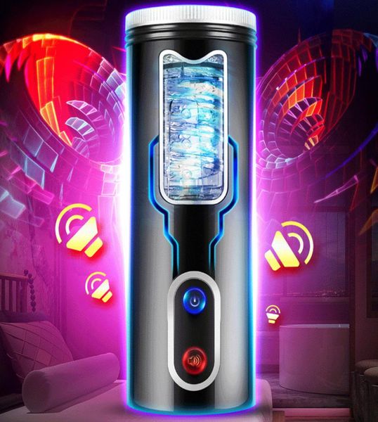 Masturbateur masculin pour hommes vibrateur de pénis automatique point culminant Oral masseur de gland chatte Sex Toys5049160