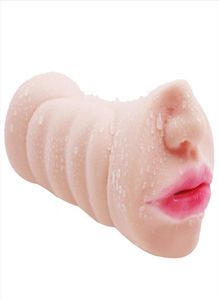 Masturbateur masculin vagin de sexe réaliste avec sexe Oral poche chatte masturbateurs 3D gorge profonde jouets sexuels oraux pour Men5953499