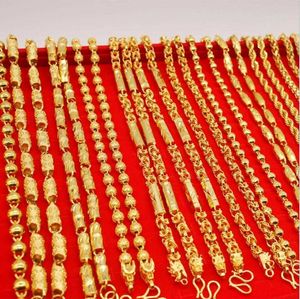 Colgante masculino clásico 24K collar lleno de oro sólido para hombres oro amarillo fino COLLAR COLGANTE MASCULINO de lujo para joyería de fiesta G0913