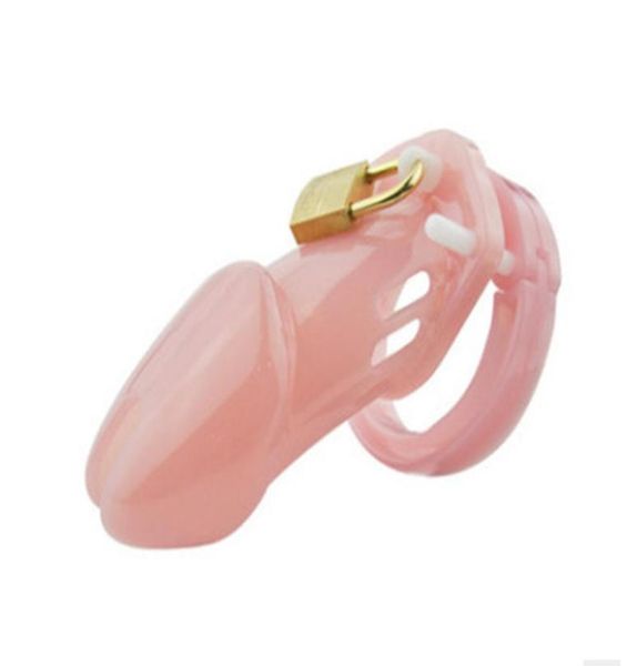 Mâle en plastique cadenas serrure anneau de pénis Cages à coq anneau virginité serrure ceinture Sex Toy pour hommes manchon de pénis padlock2609804