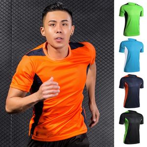 Camisetas de fútbol de secado rápido para hombre, camisetas de fútbol, pantalones cortos de manga, baloncesto, gimnasio, Fitness, uniforme superior, ropa deportiva 240321