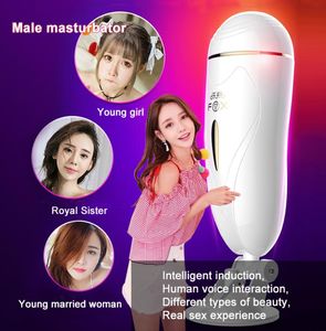 Jouets sexuels masculins Vagin artificiel masturbateur automatique tasse électrique masturbateur masculin vibrateur produit adulte sexe chatte jouet pour hommes Y7031745