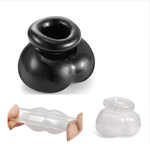 Mannelijke zachte comfortabele siliconen stierzak bal brancard snukscrotum ballstretcher ballsacktesticle bondagesex speelgoed voor Men3724360