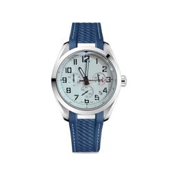 Horloge pilote de sport masculin Mentille Super Watch Quartz Mouvement Stophatch Bracelet en caoutchouc noir et bracelet en acier inoxydable 12 NuMBE192M