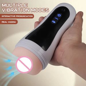 Masturbateur automatique multi-fréquence pour homme, succion, Vibration, pipe, chatte, pénis, Oral, jouets sexuels érotiques pour adultes, 240105