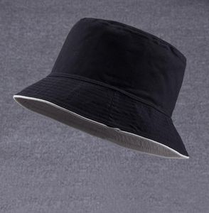 Capes d'été mâles Deux côtés portent un chapeau de pêcheur femme à l'extérieur chapeau de soleil 100 coton chapeaux de seau nature 9 couleurs1243513