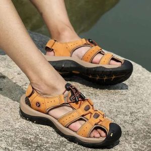 Mâle Summer Casual Beach For Sandals Men Leir Leisure Extérieur Chaussures d'eau respirante Fashion 3D6