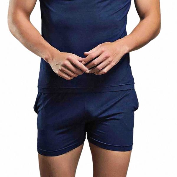 Mâle été Cool sport couleur unie Fit Shorts de plage Fi Sexy Shorts bas chaussette maison cadeau Chinos hommes hommes coupe décontractée f573 #