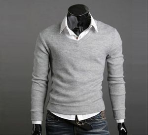 Mannelijke truien mannen style v nek heren truien trui trui voor man herfst winter gebreide kleding 20205415881