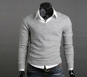 Mannelijke truien mannen style v nek heren truien trui trui voor man herfst winter gebreide kleding 20209698138