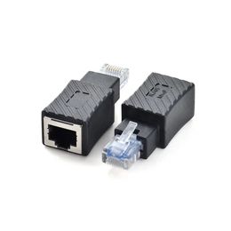 Extension de l'adaptateur de câble de réseau RJ45 masculin à féminine pour la catégorie 5 et la catégorie 6 RJ45 Câble d'extension de fiche à large bande RJ45 Male à féminine