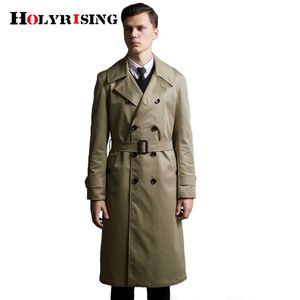 Trench-coat homme grande taille vêtements pour hommes printemps et automne long trench design manteaux à double boutonnage hommes survêtement mode 18425 211011