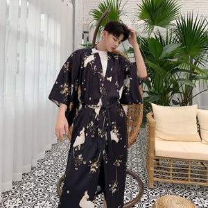 Kimono à manches courtes pour hommes et femmes, Cardigan, veste de plage, coupe-vent, brocart, ample, décontracté, chemise longue, Trench Coat