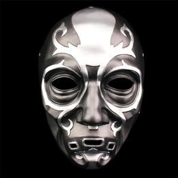 Malfoy Resin Masks Death Eater Mask Mask Cosplay Party Masquerade Halloween Carnival Props Home Wall Decoration Collectibles 220812