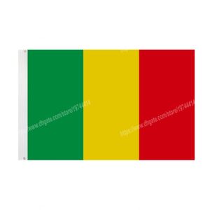 Mali vlaggen National Polyester Banner Flying 90 * 150cm 3 * 5ft vlag over de hele wereld wereldwijd buiten kan worden aangepast