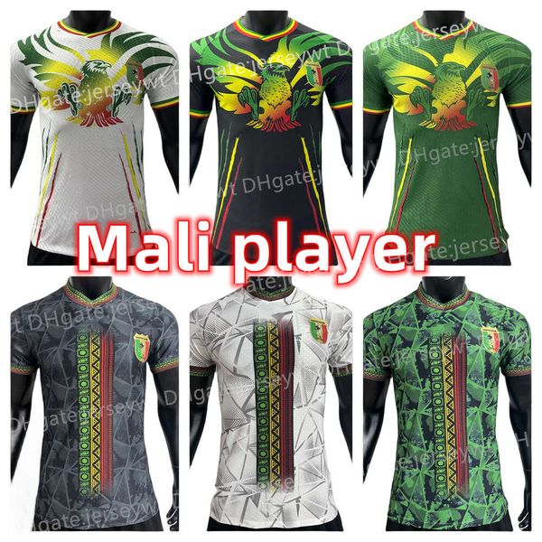 Maillot de football du Mali 23 24 Joueur de l'équipe nationale des hommes à domicile troisième M. FOFANA BISSOUMA KONE HAMARI TRAORE DJENEPO SAMASSEKOU ADAMA Fans de la Coupe d'Afrique Maillot de foot kits