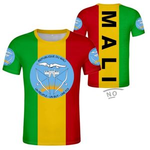 T-shirt MALI bricolage gratuit sur mesure nom numéro Mli t-shirt drapeau de la nation Ml république pays français mot malien imprimé Po vêtements 220619