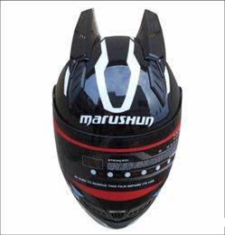 Casque de moto Malushun Casque Full Face Casque Moto Casco Professional Rally Rally With Corn Dot Approved8304580