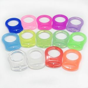 Mam anneaux pièces sucette paquet de 5 Multi couleurs Silicone bébé factice porte-sucette Clip adaptateur pour