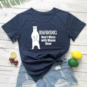 Mama Bear Mom Mothers Tee Kids Funny Grunge T Shirt Young Mother Days Slogan Tees
