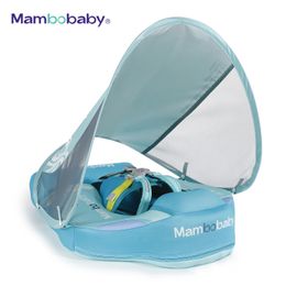Mambobaby Float Drop Baby Baby Float Baby with Cautopy Swimming thory Floater with Tail Float Trainer 240419