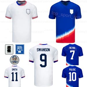 Man 24 25 Copa America USA Soccer Jersey National Team 8 McKennie 21 Weah 3 Zimmerman 20 Balogun 23 Acosta Yedlin Robinson Reyna Morgan 15 Rapinoe voetbalhirtkits