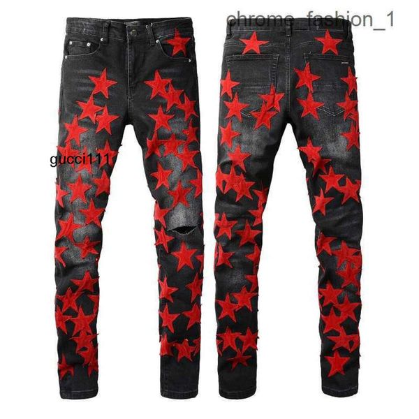 Homme amari Slim amirl Patches amirlies Fit am Orange amis Biker imiri amiiri Skinny Pantalon Homme Jeans Star pour Porter Les Gars Rip Denim Stretch Culte Moto Tendance PUEN