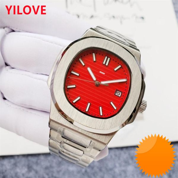 Hombre Mecánica automática Reloj de 40 mm Misión Diseñador Reloj de acero inoxidable Multifunción Impermeable Calendario de calidad superior Regalos de negocios Relojes de pulsera