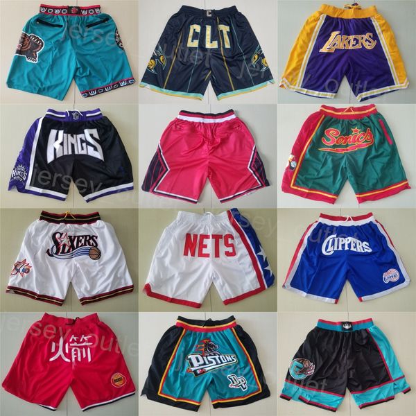 Hombre Baloncesto Ropa deportiva Pantalones de chándal Just Don Cremallera Mosca Corto Correr Sólido Cremallera Pantalones Bolsillo Cremallera Cosido HipPop Precious Achiuwa Tre Jones Luguentz Dort