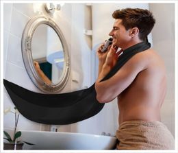 Tabliers de salle de bain pour hommes, soins de la barbe noire, tondeuse, tablier de rasage pour tissu floral imperméable, protections de nettoyage ménager FHL305WL5705942