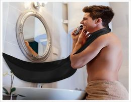 Tabliers de salle de bain homme noir de soins de la barbe de la barbe tablier tablier pour rasage pour les protections de nettoyage des ménages en tissu floral imperméable fhl305wl7299473