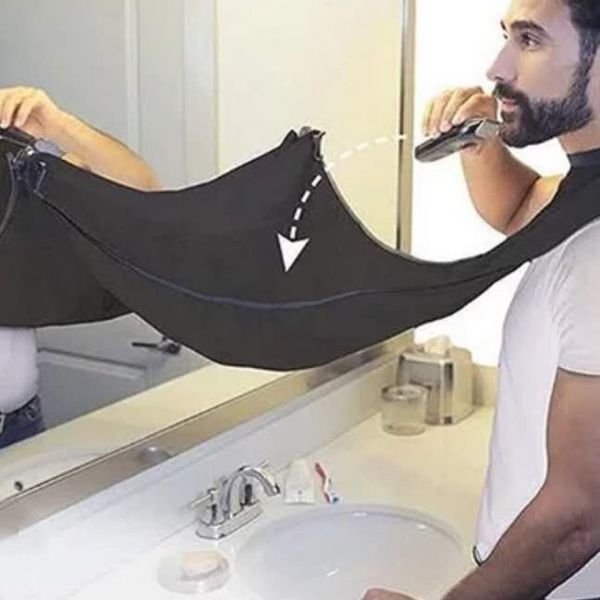 Hombre baño cuidado de la barba recortador pelo afeitado delantal baño delantal adulto afeitado paño barba capa estilo corte de pelo paño