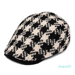 Bérets en coton pour hommes, casquettes plates Vintage britanniques, plusieurs Styles, chapeaux de pilote réglables pour printemps, automne et hiver