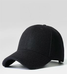 Hombre hueso grande sombrero de gran tamaño gorra masculina otoño e invierno cálido sombrero de fieltro de lana hombres tallas grandes gorras de béisbol 5060 cm 6064 cm T2004094605621