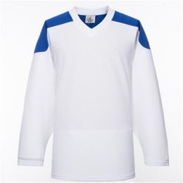 Maillots de hockey sur glace vierges homme Uniformes chemises de hockey pratique en gros Bonne qualité 017