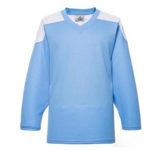 Maillots de hockey sur glace vierges pour hommes, uniformes, chemises d'entraînement de hockey, vente en gros, bonne qualité 019