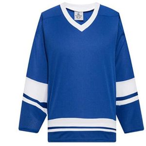 Maillots de hockey sur glace vierges pour hommes, uniformes, chemises d'entraînement de hockey en gros, bonne qualité 03