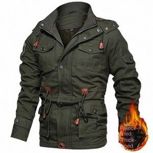 Homme Bomber Vestes Style Vêtements pour hommes Mode d'hiver Sweat-shirt à capuche Manteaux tactiques Veste thermique lourde Coupe-vent C9Sy #