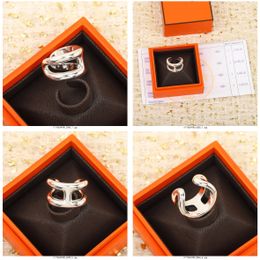 Homme Brand H Pig Pig Nose Designer Ring New S925 Fashion Sterling Fashion Simple Personnalize Style Couple Counter Synchronisation