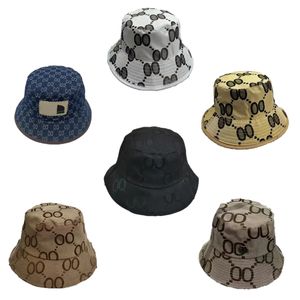 Homme Bucket Hat Designer Woman Hats Cap de luxe Cappello Sunshade Fisherman Classics Summer Chiffre Homme Caps Wide Brim Top Quality Reversible FA120 H4