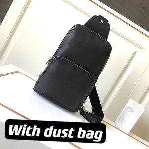 Homme Canvas Bag Designer Avenue Waistpacks Zip Classic Men Av Sling Sac D Grap Travel Travel coffre avec sac à poussière