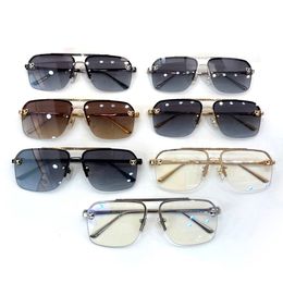 Man Cartir Fashion Sunglasses Frames Designer Dames Zonneglazen Luipaard vierkante bril frame Beschermogen tegen blauw licht bril frameloze piloot mannen zonnebril