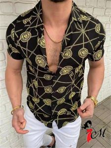 Homme Chemises décontractées Divers motifs Hawaii Chemisier imprimé à manches courtes pour hommes à la mode Revers d'été en plein air lâche mode boutonné sur la plage style de fête plus la taille chemisier