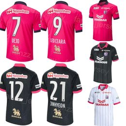 Man Cerezo Osaka 9 PEREIRA Voetbalshirt 2023 24 Club Team J1 League 38 KITANO 25 OKUNO 19 TAMEDA 7 UEJO 8 KAGAWA 11 CROUX Voetbalshirt Kits Uniform Zwart Roze Wit