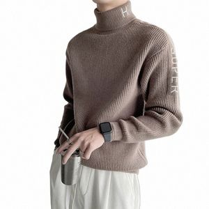 Vêtements pour hommes Pulls tricotés à col haut pour hommes Pulls à col roulé Lettre blanche Vente Nouveau dans les produits les plus vendus 2024 Chaud S w2O5 #