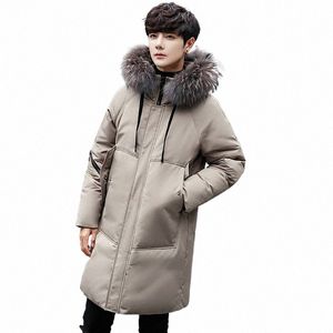 Man Jassen Winter 2019 Parka Paar Donsjack Grote Bontkraag Koreaanse Plus Size 3Xl Jas Vrouwen Jassen Casaco masculino KK3159 m1t7 #